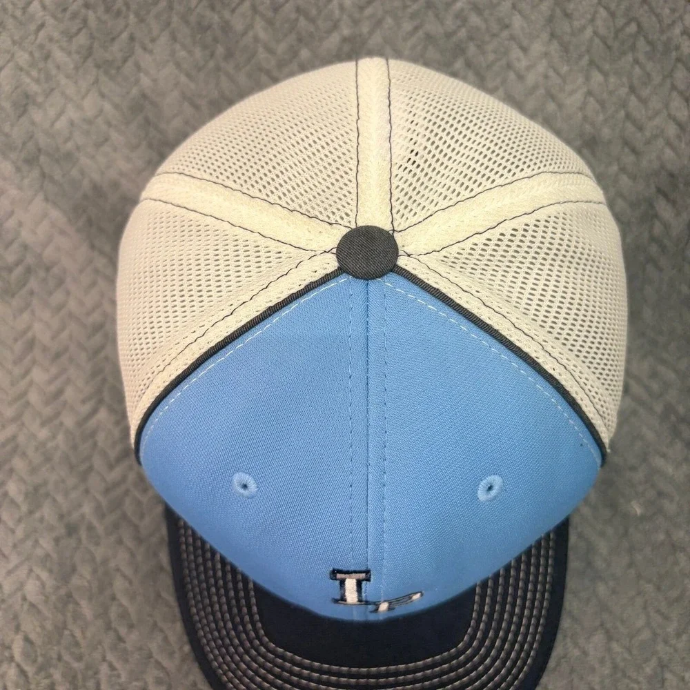 Richardson 172 Trucker Hat Light Blue White Mesh IP Logo Cap LG-XL